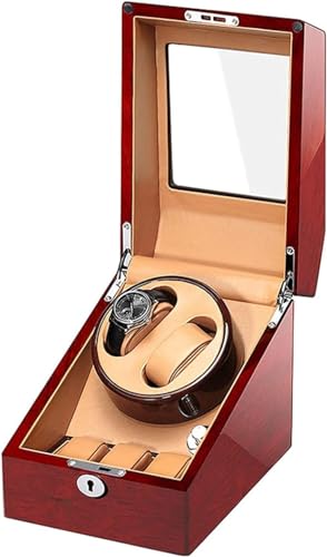FENOKD Watches and Jewelry Automatic Watch Winder 2+3 Watch Winder Box with Quiet Motor Dual Power Supply 4 Rotation Mode Piano