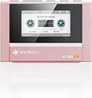 SnowSky/FiiO Echo Mini HiFi Bluetooth MP3 Player, 15Hours Playback, Independent Volume Control with 3.5mm/4.4mm Headphones Outputs (Pink)