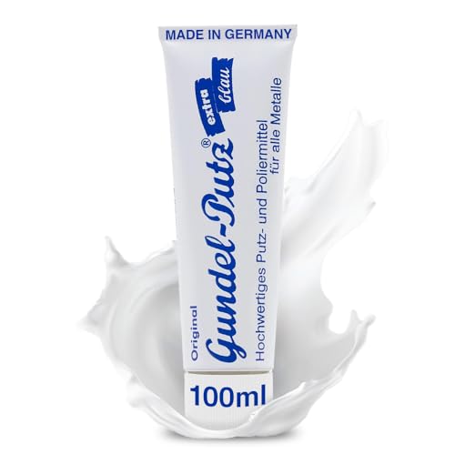 ORIGINAL GUNDEL-PUTZ Polierpaste - 1x 100ml - für jede Art der blanken Metallpolitur geeignet - ob als Silberputzmittel, Chrompolitur, Messing Politur, Edelstahl Politur oder für den Herd
