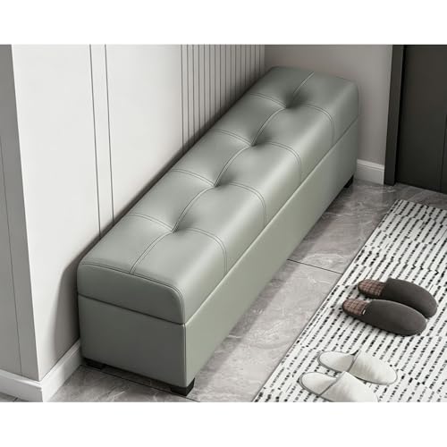 Banc ottoman de rangement salon et chambre avec siège rembourré - 2