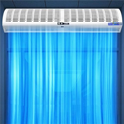 Máquina De Cortina De Aire 60 cm-150 cm Para Puerta, Ventana, Entrada, Cortinas De Aire Ventiladores Sobre La Puerta, Potente Viento Natural Con Control Remoto(60cm)