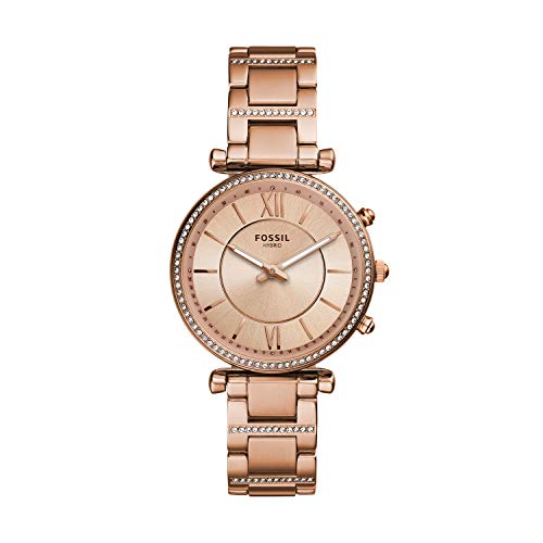 Damen Hybrid Smartwatch Carlie Edelstahl Roségold