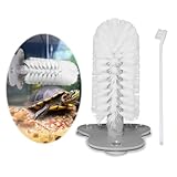 Turtle Brush with Suction Cup for Tank, Three High Suction Power Suction Cup Turtle Shell Cleaning Brush, Aquatic Turtle Tank Accessories Tortoise Supplies