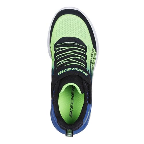 Skechers Boy's, Microscope Max Advance Sneaker - Wide Width - Little Kid Black/Blue/Lime4