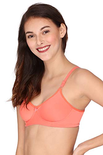 Image of VSTAR Janice Women's Cotton Non-Padded Wire Free Regular Bra | Moulded T-Shirt Bra