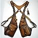 Anti-Theft Harness Wallet for Men - Underarm Shoulder Bag With Adjustable PU Leather Strap, Outdoor Phone Pocket (Coffee)