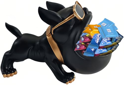 CUZOKOLA Large French Bulldog Tray Statue Cute Dog...