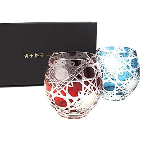 Amazon 織部 切子フリーグラスペア格子 切子 グラス ペア ペアセット 二人用 箱入 織部 ロックグラス 通販