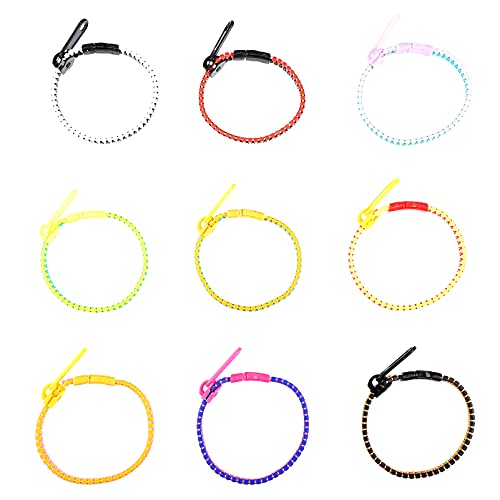 STOBOK 40Pcs Pulseiras Zíper Doce Punhos Pulseira Da Amizade Pulseira Pulseira Mão Fidget Brinquedos