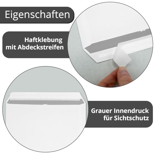 Enveloppes C4 blanches autoadhésives easydruck24de az258 format A4 90g - 3