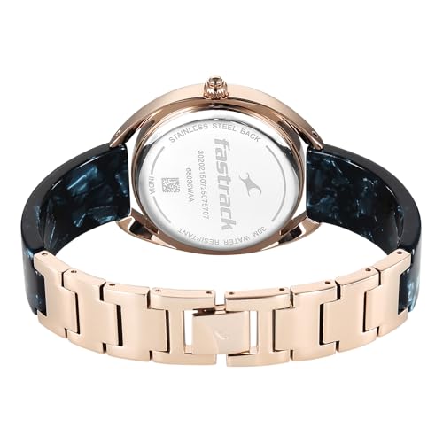 Image of Fastrack Younique 3.0 Quartz Blue Round Dial Women's Watch | Analog Display Watch | Watches for Women | Watches for Women Analog - 68036KD04