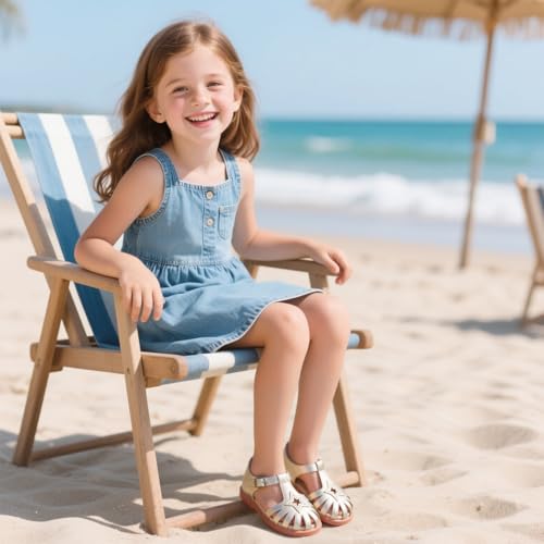 Image of Kiderence Toddler Girls Sandals Little Girls Kids Summer Shoes Toddler Sandals
