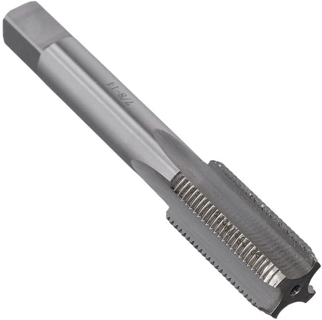 7/8"-14 UNF Right Hand Straight Flute for HSS Thread Tap for Through Hole & Shallow Blind Hole Tapping, Compatible with for CNC Lathes, Machining Centers, Bench Drills, Tapping Machines
