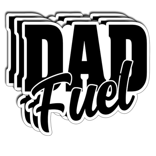 (3PCS) Dad Fuel Sticker Waterproof Vinyl Decal for Laptop Water Bottle Tumbler Phone Book Dad Sticker for Daddy Papa Grandpa Grandfather 3 x 2.2 Inch by ALODTRA - Used condition - US$8.09