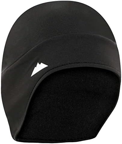 Helmet Liner Skull Cap Beanie - Ultimate Thermal Retention and Performance Moisture Wicking. Perfect for Running, Cycling, Skiing & Winter Sports. Fits Under Helmets (HL with Ear Covers) Black
