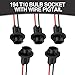 5PCS 194 T10 Bulb Socket with Wire Pigtail, Pre-Wired Harness Connector for 168, 175, 921 LED Bulbs, Universal Tail Light & Side Marker Adapter for Cars, Trucks, SUVs