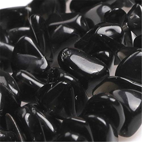 Image of 5-8mm Black Onyx Chips Natural Chip Stone Beads for Jewelry Making | Semi Precious, Loose Gemstone, Healing Crystal, Rocks, 230Pcs Strand, Drilled, DIY Bracelets Necklaces Earrings Crafts Supply