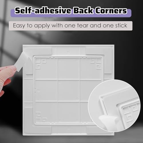 Panneau d'accès verrouillable en ABS blanc pour combles et gaines techniques