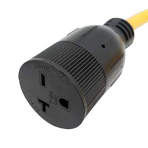 Parkworld 885774 Nema 6-20 Extension Cord 6-20P To 6-20R (T Blade Female Also For 6-15R Adapter) 250V, 20A, 5000W (25Ft) #TOP2