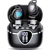Wireless Earbuds, Bluetooth 5.4 Earphones In Ear with 4 ENC Noise Cancelling, 40H Mic Clear Calls Bluetooth Headphones Deep Bass, IP7 Waterproof Mini Bluetooth Ear Buds, Compact Design LED Display