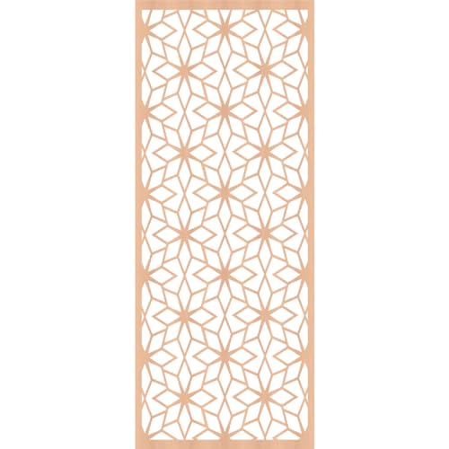 Image of 21 3 /8 inchW x 54 3 /8 inchH x 3 /8 inchT Lake Decorative Fretwork Wood Wall Panels, Alder
