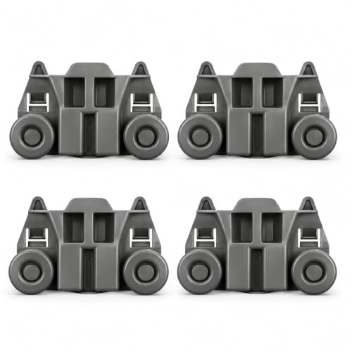 UPGRADED W10195417 (Packs of 4) Dishwasher Wheels Lower Rack For kenmore kitchen aid WPW10195417