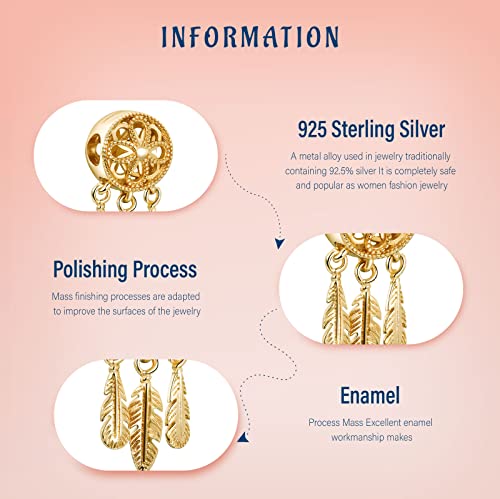 Charms for Bracelets Birthday Love Dog Nurse Camera 14K Rose Gold Plated 925 Sterling Silver Dangle Necklaces Gifts for Women3