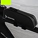 Aymzbd Bike Front Frame Bag Pouch Installation Reusable Bicycle Top Tube Bag Cycling Pack for Keys Tools, Black
