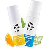 No B.S. Foaming Cleanser and Facial Toner Duo - Natural Face Wash for Women and Pore Minimizer Combo