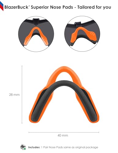 Image of BLAZERBUCK Replacement Nose Pads Nose Pieces for Oakley Razor Blade Sunglasses