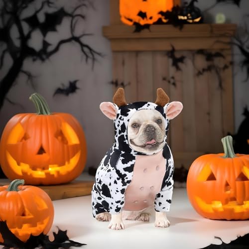 Disfraz de Vaca para Perro Frenchie Halloween X-Large miniatura 4