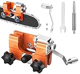 Affûteur de tronçonneuse à manivelle, kit d'affûtage de tronçonneuse, Affuteuse de Chaine Tronconneuse, Kit Affutage Chaine Tronçonneuse, Affûteurs de scie à chaîne, pour Bûcheron et Jardinier