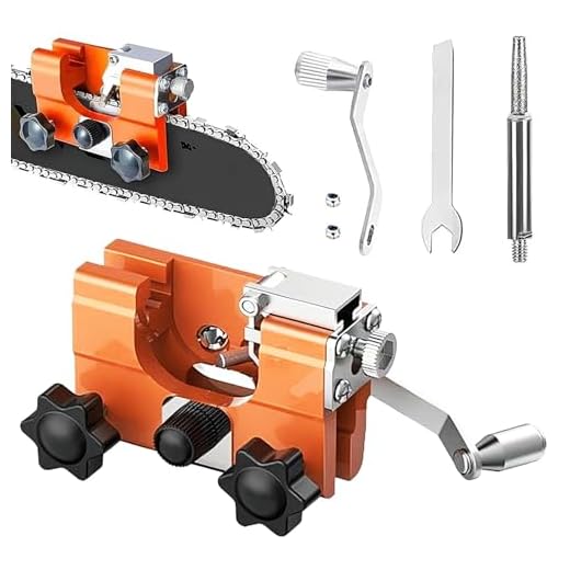 Affilatore Catena Motosega Manuale, Affila Motosega Portatile, Affila catene Per Motosega, Affilacatena manuale, Manovella Portatile Affilatrice, per motosega, affiladenti, accessori