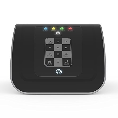 iodd 3544 USB 3.0 Encrypted External Hard Drive Docking Station for 2.5 or 3.5 HDD, SSD [AES256 XTS Encryption, Write Protection, 4TB+, Safely Remove, Share HDDs]