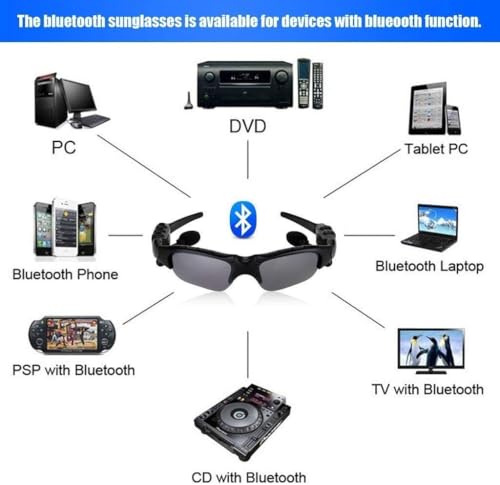 Lunettes intelligentes d'exception avec audio Bluetooth Noir - 6