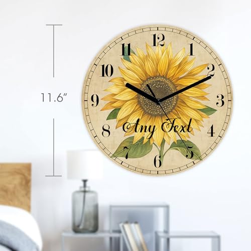 Reloj de pared redondo silencioso Ivyyvi 29.5cm miniatura 4