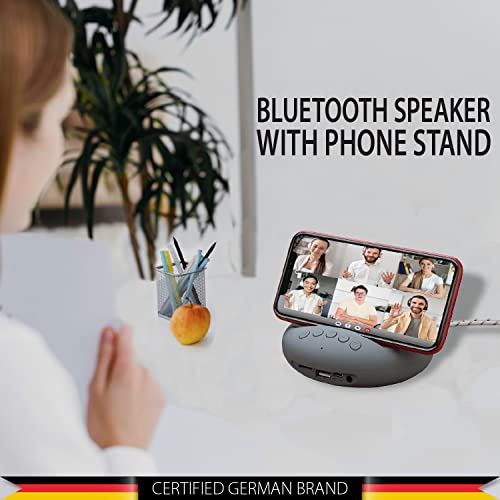 Image of Blaupunkt BT03 Wireless Bluetooth Speaker with Deep Bass & Mobile Stand (Grey), (BT03 GY)