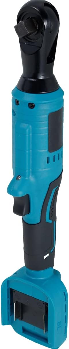 1/2inch Brushless Electric Ratchet Wrench Cordless Power Ratchet Tool with LED Light 18V Wrench Repair Tool Right Angle Removal Screw Nut Drive Ratchet 0-2800r/min for Auto Repair HHD