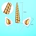 Gold Unicorn Cake Topper Set Include Unicorn Horn, Ears and Eyelashes for Unicorn Party Baby Shower Wedding Birthday Decorations, 10 Pieces Totally