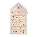 Produktbild tonies Adventskalender 2023 Lebkuchenhaus  Adventskalender zum Befüllen aus 100% Baumwolle  Kinder Adventskalender Design mit 24 aufgenähten Falttaschen
