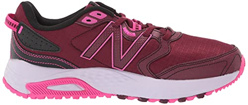 New Balance Tênis de corrida feminino 410 V7 Trail, Granada/preto, 7