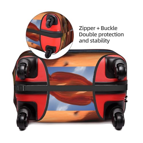 Yanyu Arches National Park-standard Print Universal Suitcase Cover Elastic Washable Travel Luggage Protector Adult Luggage4