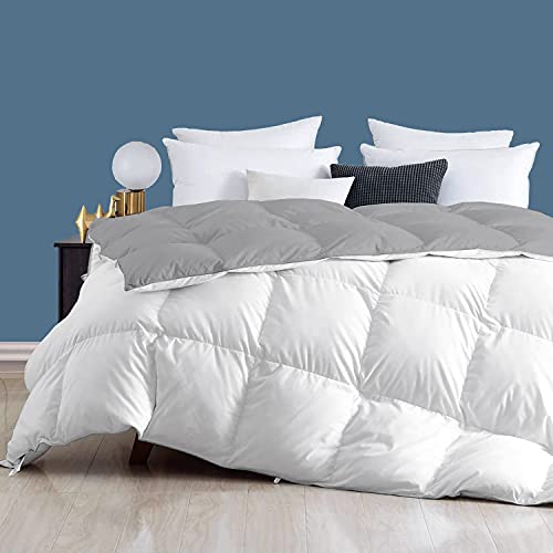 Image of Day Care - 400 GSM Hotel Quality-Down Alternative Reversible Comforter (60 inch x 90 inch Inches /152cm x 228cm) - Comforter Single Bed|Silver /White| TC - 450