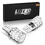 LUYED 168 LED Bulb Red Canbus Error Free W5W 194 2825 Led Light Bulb for Dome Map Door Courtesy License Plate Lights,Pack of 2