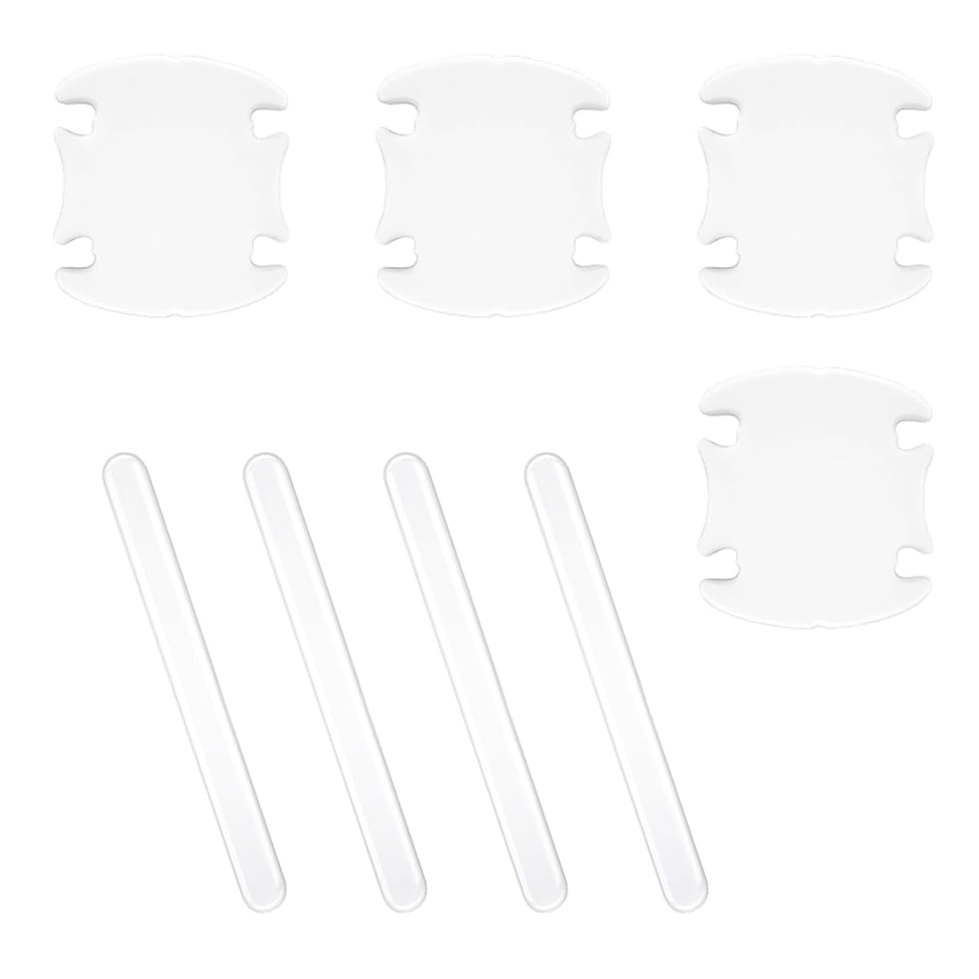 QIZUN 8 Pcs Car Door Handle Scratch Protector Film for VW Tiguan (II) Typ AD1 BJ 2016-2023 2024, Clear Invisible Auto Door Bowl Handle Cup Cavity Guard Stickers Protectors,A