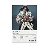 MALOOS Wiz Khalifa O.N.I.F.C Canvas Poster Wall Decorative Art Painting Living Room Bedroom Decoration Gift Unframe-style12x18inch(30x45cm)