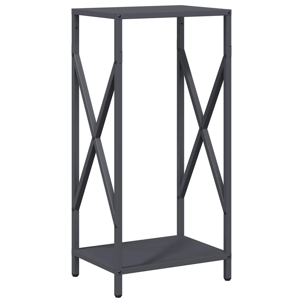 Étagère à bois de chauffage en acier laminé à froid pour un séchage ultérieur - Étagère stable pour bûches de bois anthracite avec les dimensions 34 x 25 x 70 cm