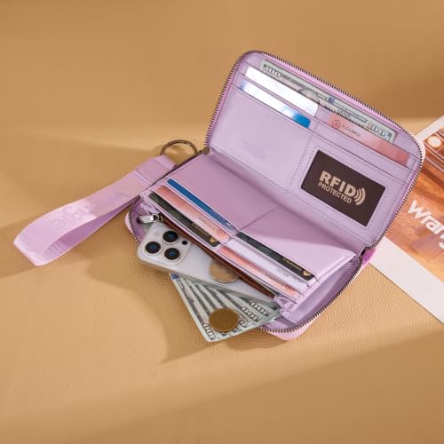 Image of Wrangler Wallet Women RFID Blocking, Gradient Wristlet Wallet for Daily Use