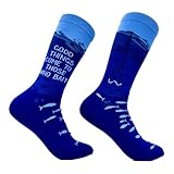 Crazy Dog T-Shirts Men's Good Things Come to Those Who Bait Socks Funny Fishing Saying Joke Footwear