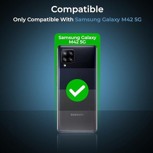 Image of A rtistque Clear Hard Transparent Acrylic Armor Back Cover Case for Samsung Galaxy M42 5G | Shockproof TPU Edge Protection | Slim Protective Design | Samsung Galaxy M42 Back Cover - Black